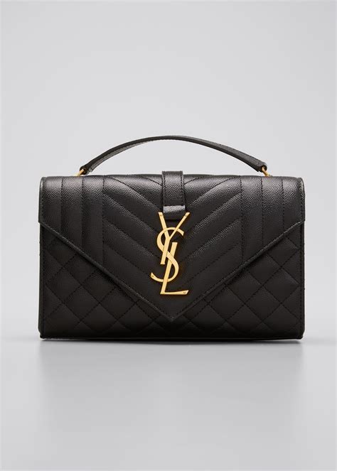 ysl canvas monogram bag|YSL monogram leather satchel bag.